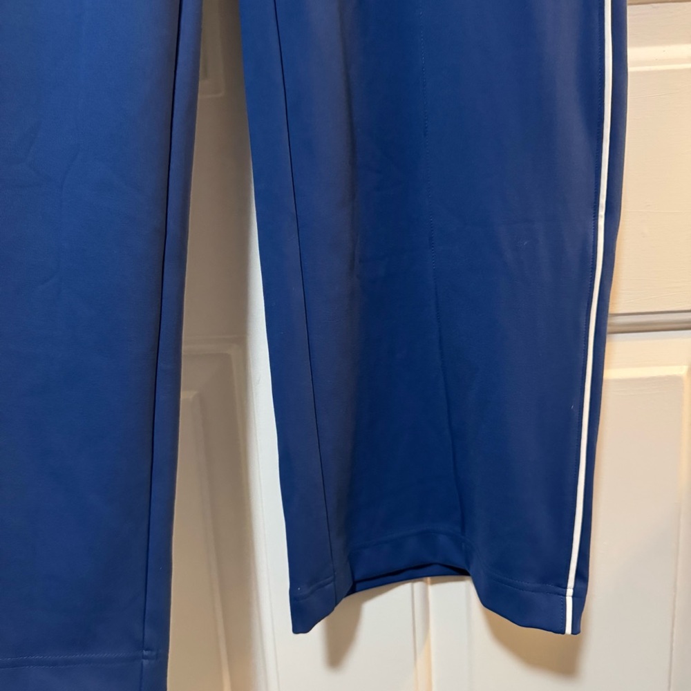 NWT Athleta Venice High Rise Track Stripe Wide Leg Pant Blue Sz Small Tall $119 - Picture 3 of 10